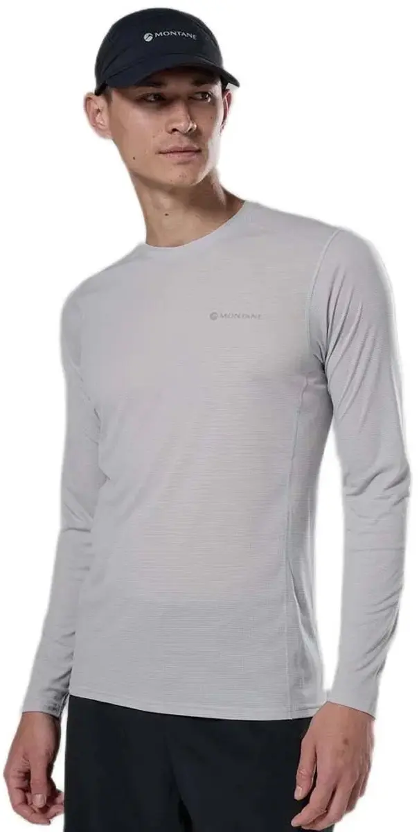 Montane Dart Nano T-shirt Met Lange Mouwen Grijs XL Man