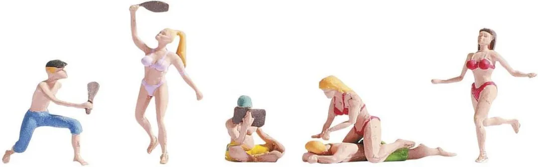 Noch H0 Badgasten Figuren Staand