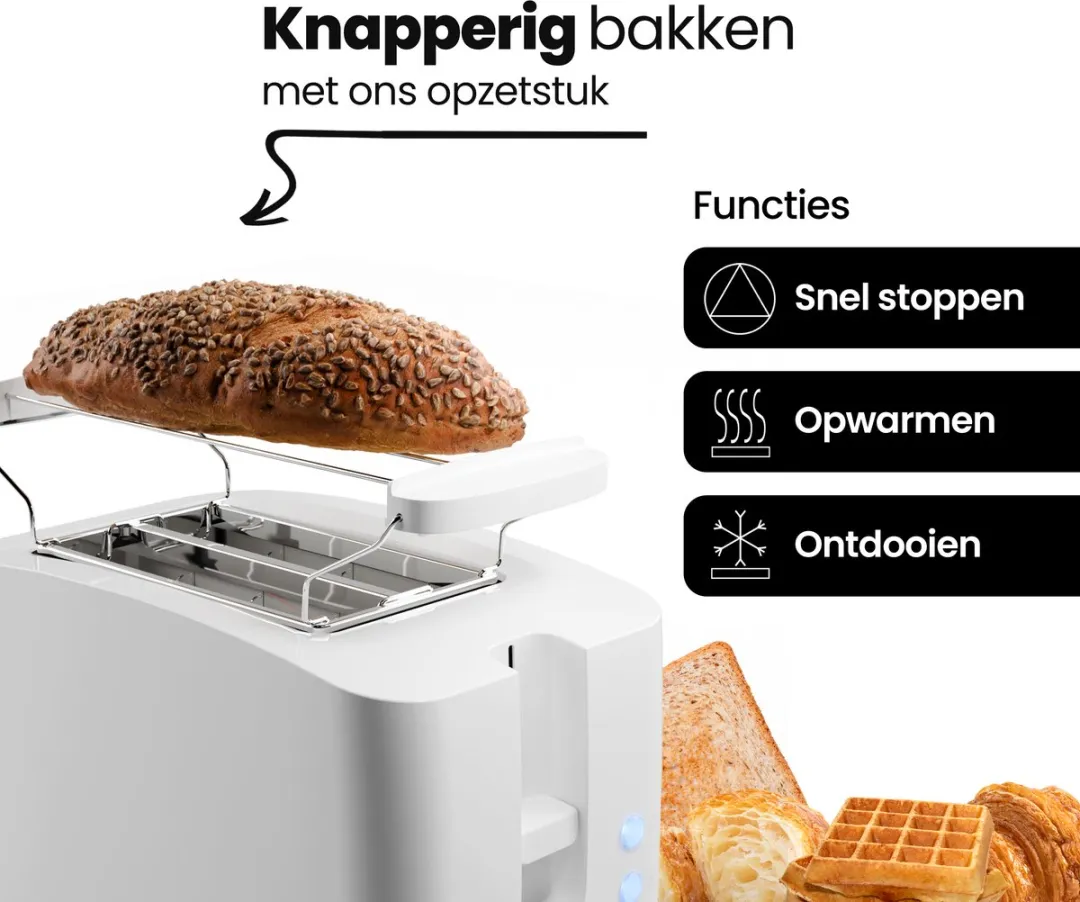 Bomann TA 6065 CB Broodrooster 2 Sneden - 750W - Zwart