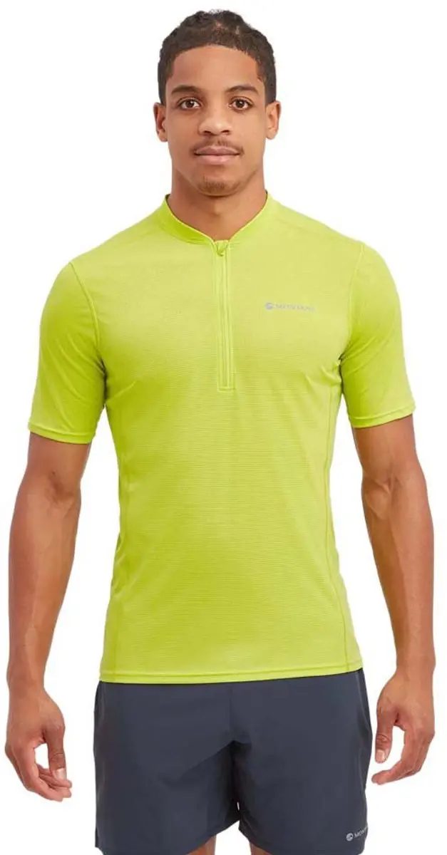 Montane Dart Nano Half Rits T-shirt Met Korte Mouwen Geel 2XL Man