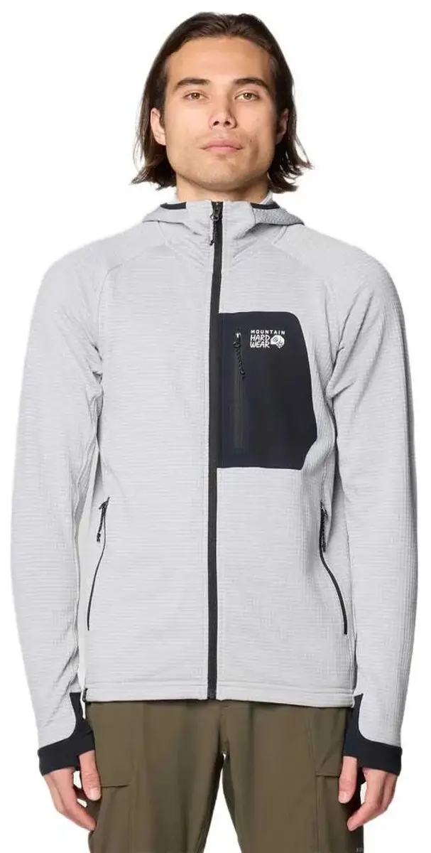 Mountain Hardwear Polartec® Power Grid™ Sweatshirt Met Rits Grijs L Man