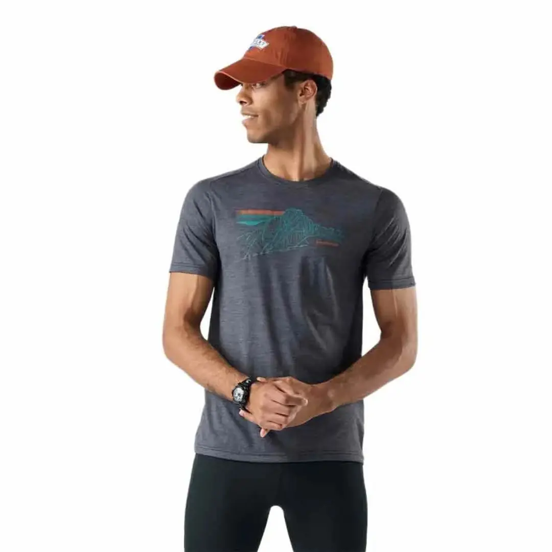 Smartwool Alpine Trace Active T-shirt Met Korte Mouwen Grijs S Man