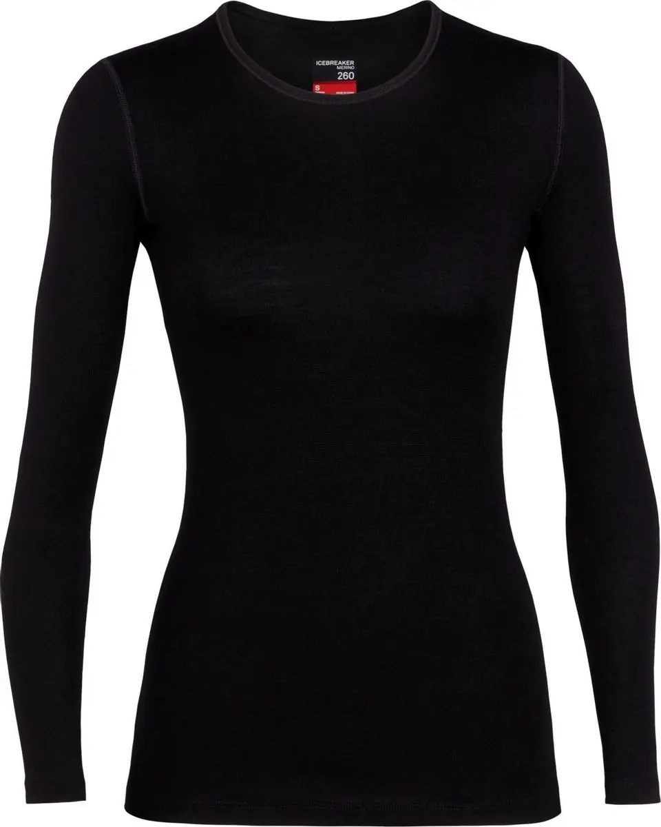 Icebreaker 260 Tech Long Sleeve Crewe Women's Black