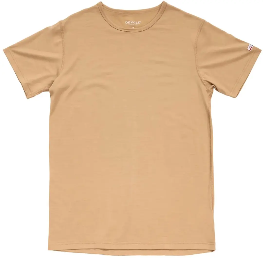 Devold Of Norway Breeze Plus Merino 200 T-shirt Met Korte Mouwen Beige L Man