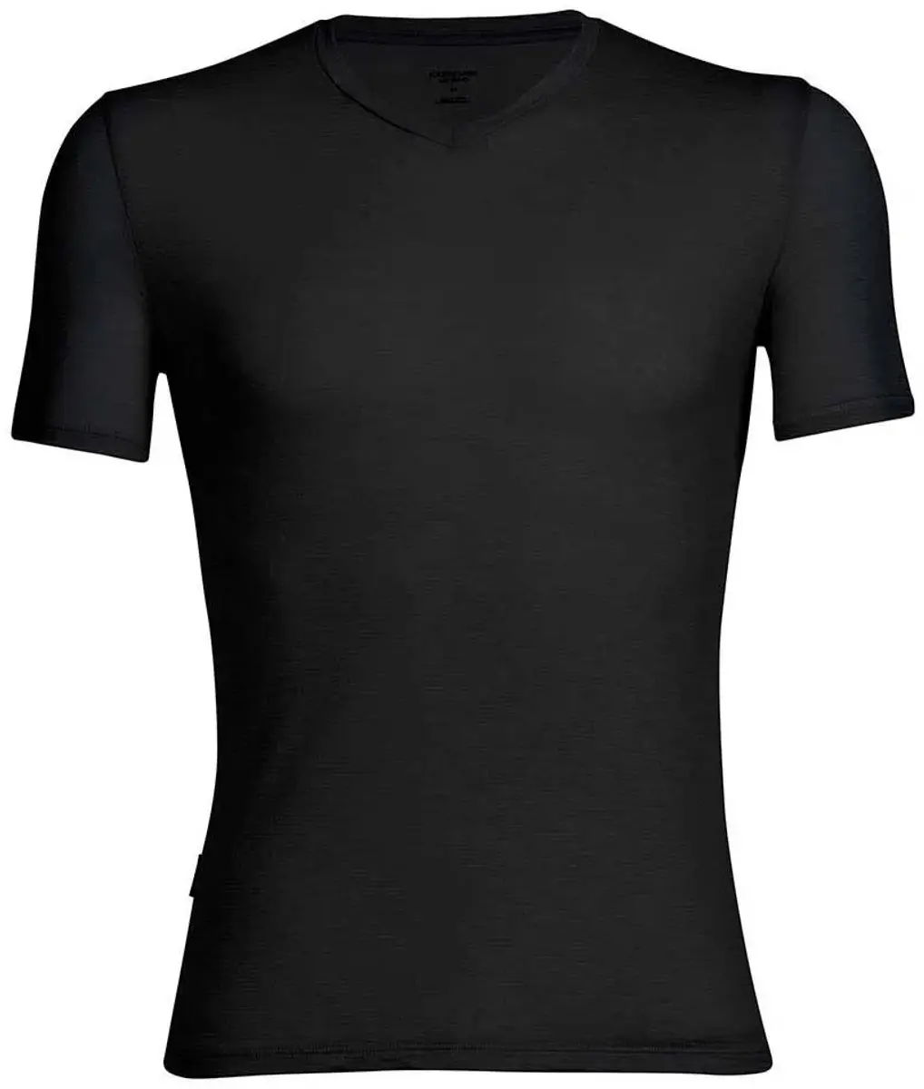 Icebreaker Anatomica V Merino T-shirt Met Korte Mouwen Zwart XS Man