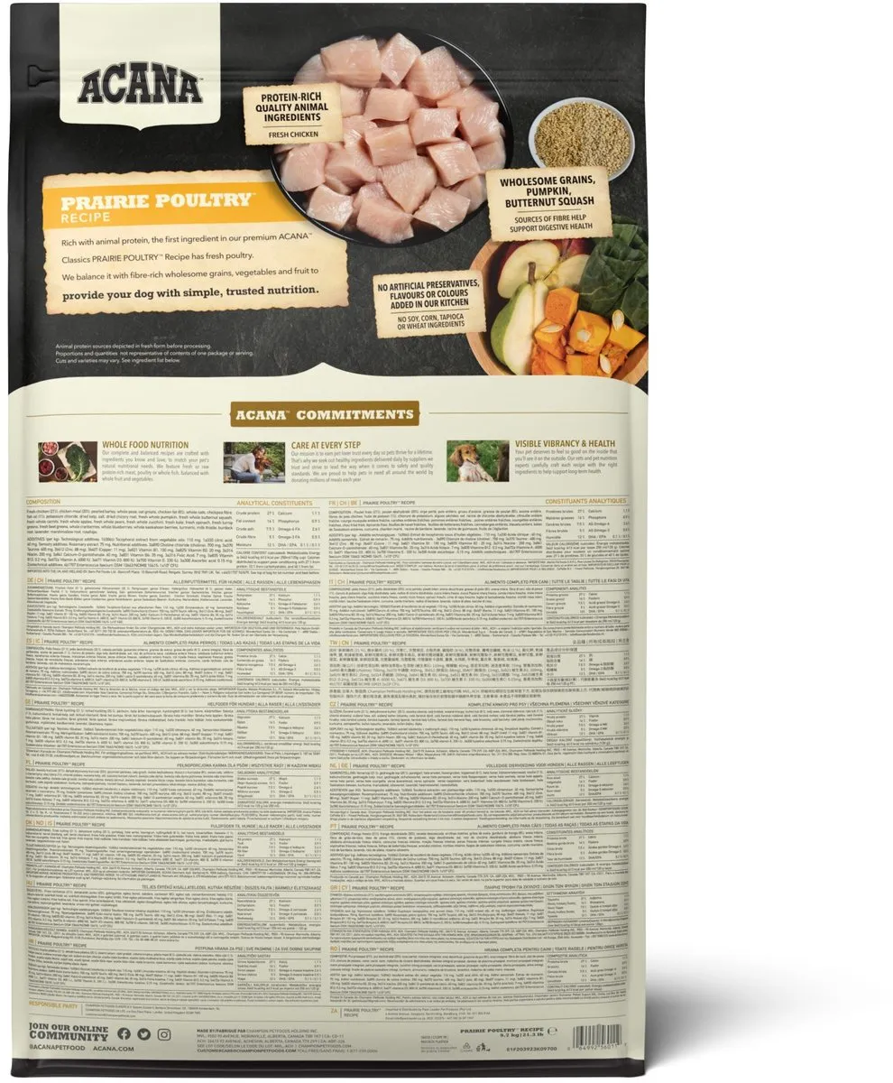 Acana Classics Prairie Poultry Hondenvoer - 9.7 kg - afbeelding 6 van 6