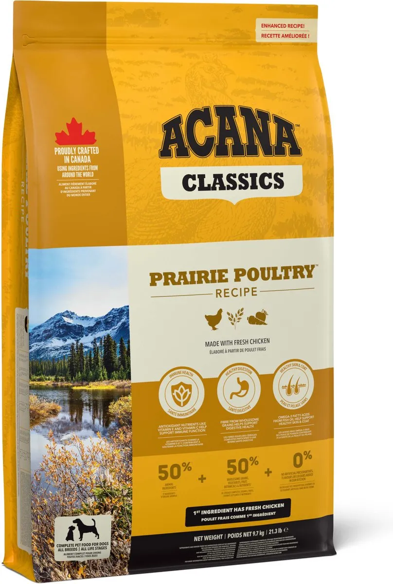Acana Classics Prairie Poultry Hondenvoer - 9.7 kg