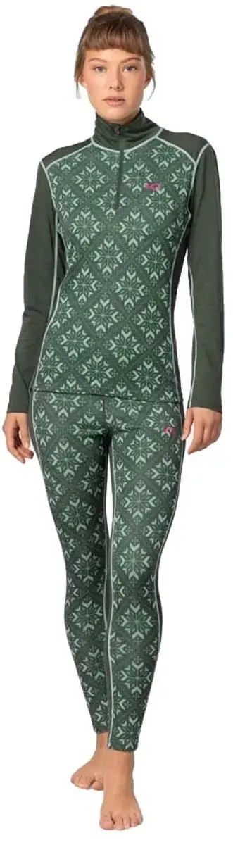 Kari Traa Iselin Sweatshirt Met Halve Rits Groen M Vrouw