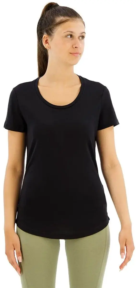 Icebreaker Merino 125 Cool-lite Sphere Iii Scoop T-shirt Met Korte Mouwen Zwart