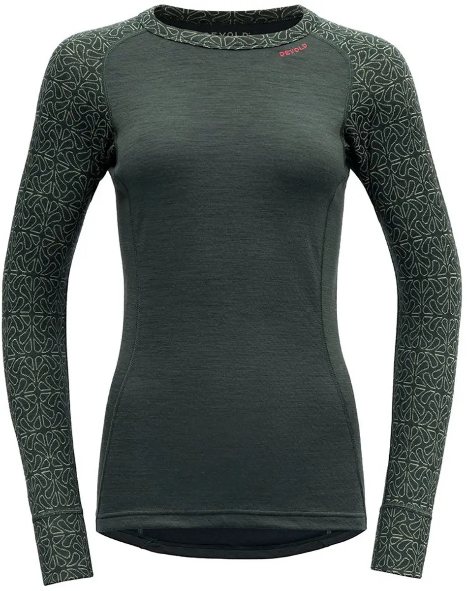 Devold Of Norway Duo Active Merino 205 T-shirt Met Lange Mouwen Groen XS Vrouw