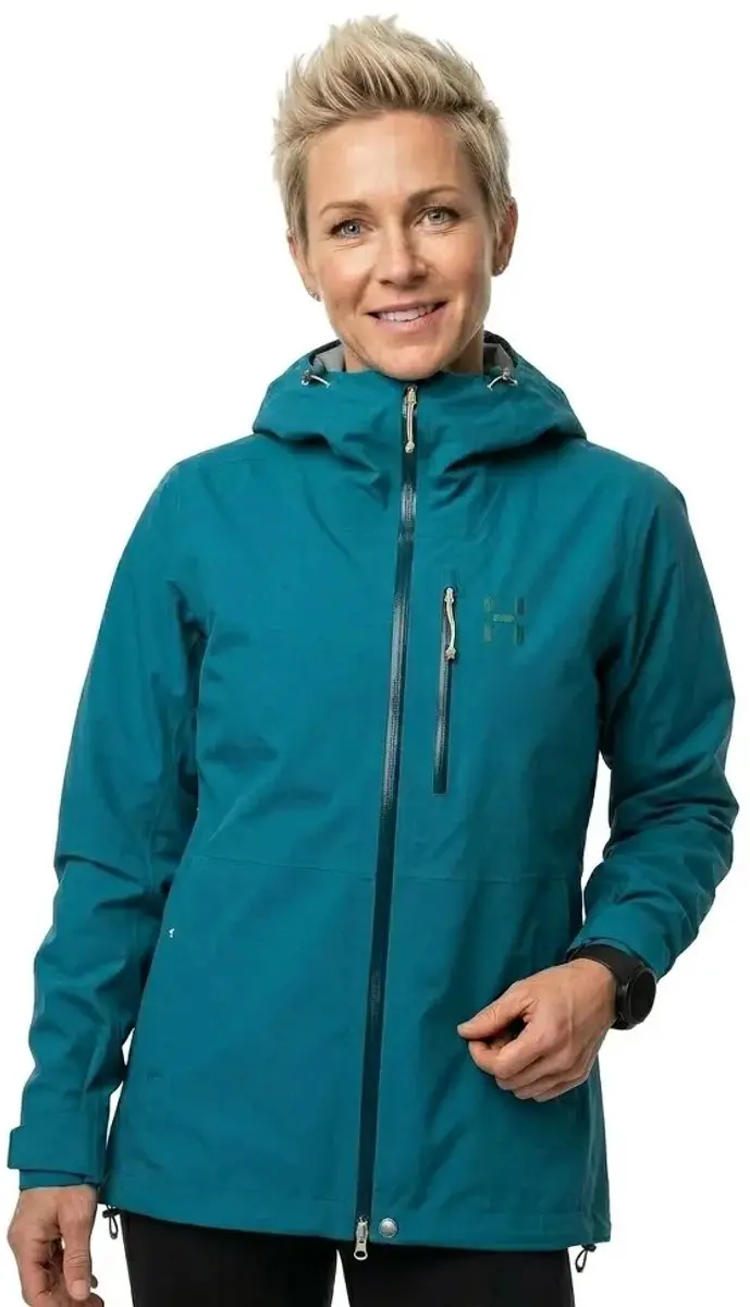 Haglöfs Alper Proof Dames Ski Jas - Deep Teal - L