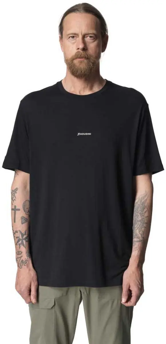 Houdini Tree Message T-shirt Met Korte Mouwen Zwart L Man