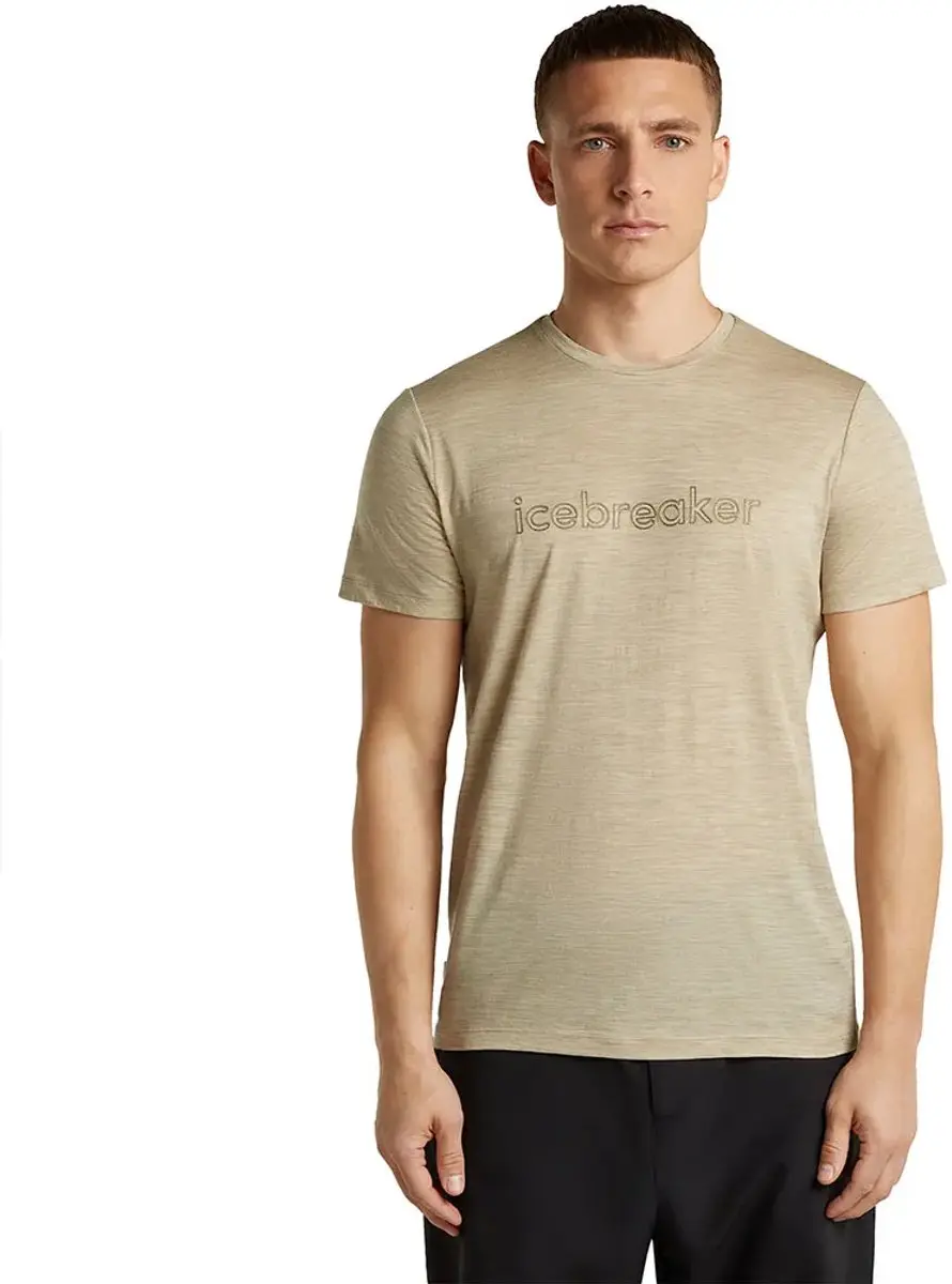 Icebreaker 150 Tech Lite Ibstitchline T-shirt Met Korte Mouwen Beige L Man