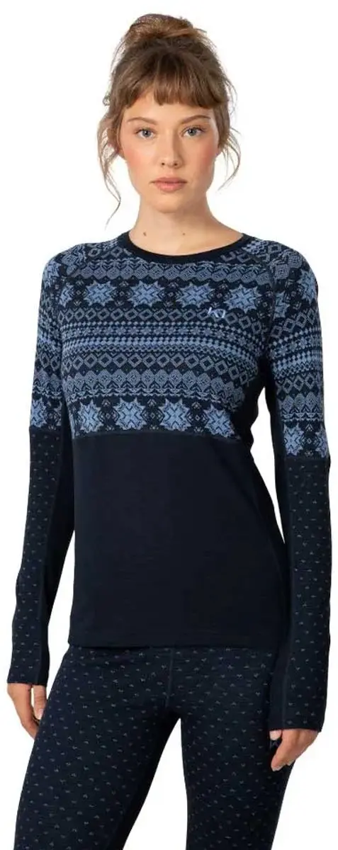 Kari Traa Vilma T-shirt Met Lange Mouwen Blauw M Vrouw