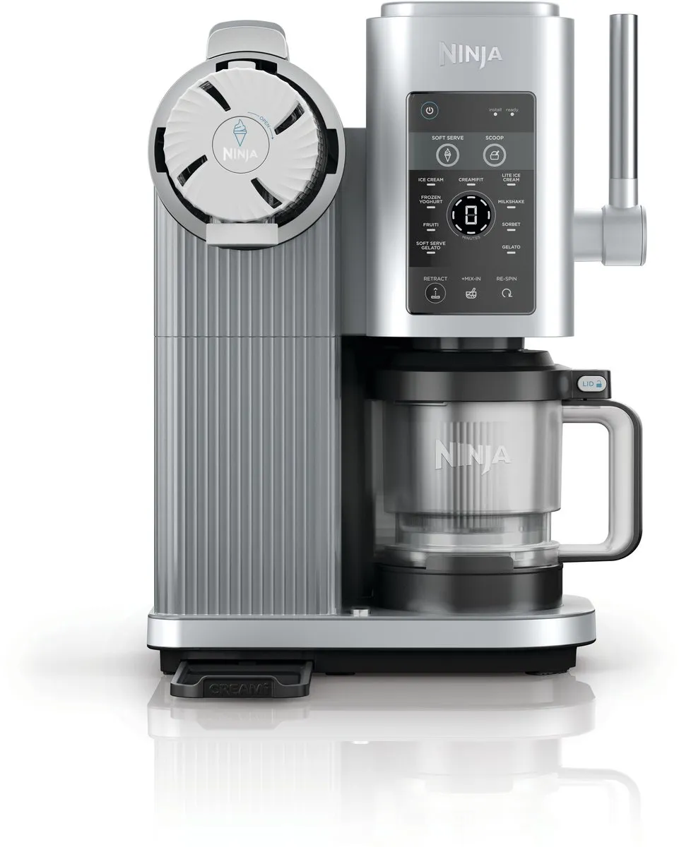 Ninja CREAMi SPIN NC701BU Schepijs- en Softijsmachine - 800W - Grijs