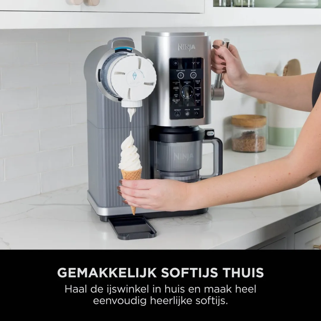 Ninja CREAMi SPIN NC701BU Schepijs- en Softijsmachine - 800W - Grijs