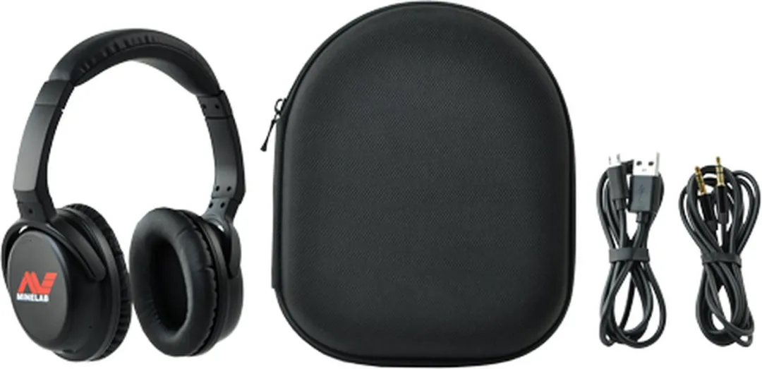 Minelab Bluetooth / apt-X Low Latency hoofdtelefoon t.b.v. EQUINOX-serie. Metaaldetector specialist.