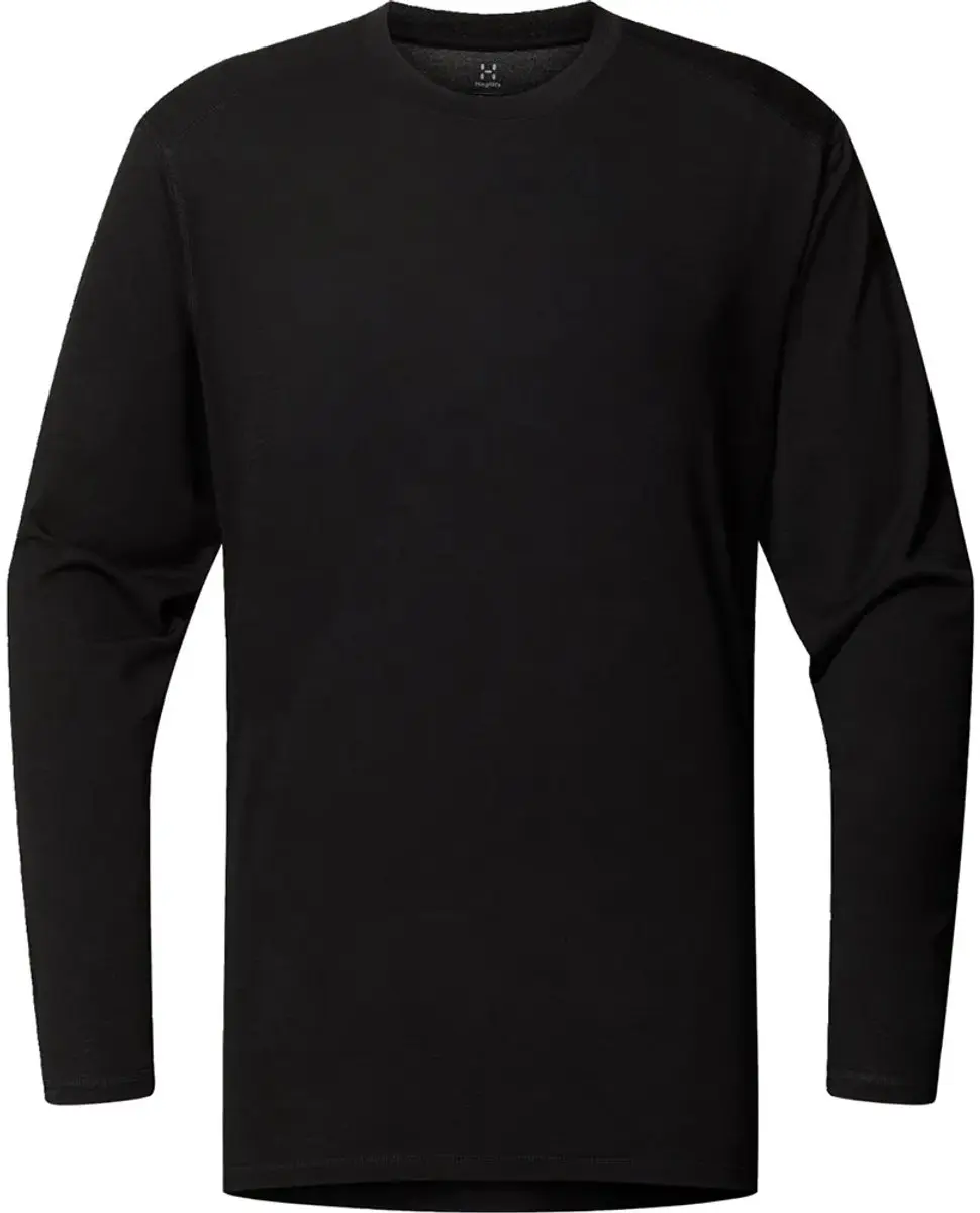 Haglofs Kaise Wool T-shirt Met Lange Mouwen Zwart L Man