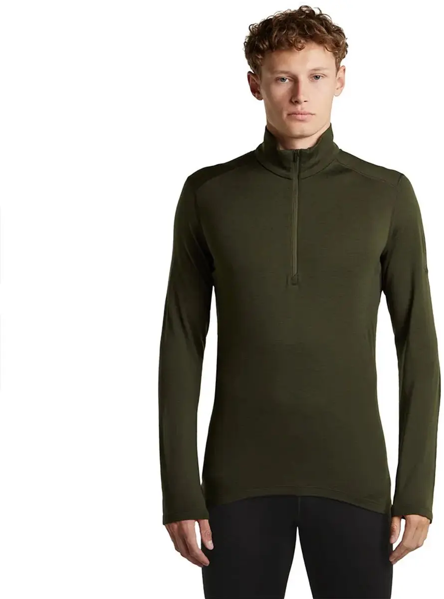 Icebreaker 260 Tech Half Rits Lange Mouw T-shirt Groen L Man