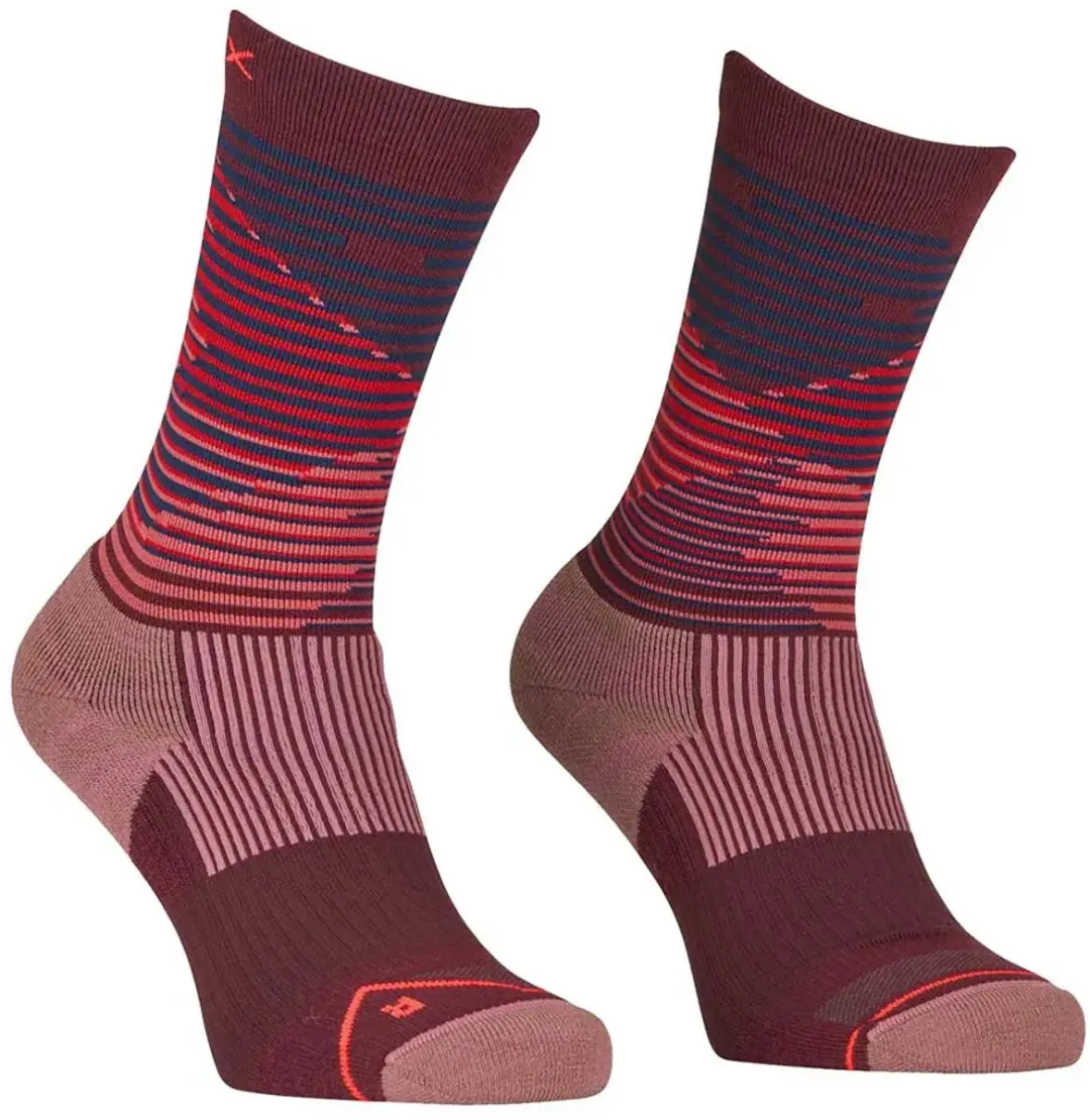 Ortovox All Mountain Mid Lange Sokken Rood EU 35-38 Vrouw