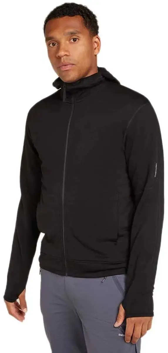 Merino 360 RealFleece™ Elemental LS Zip Hoodie Vest Heren Black L