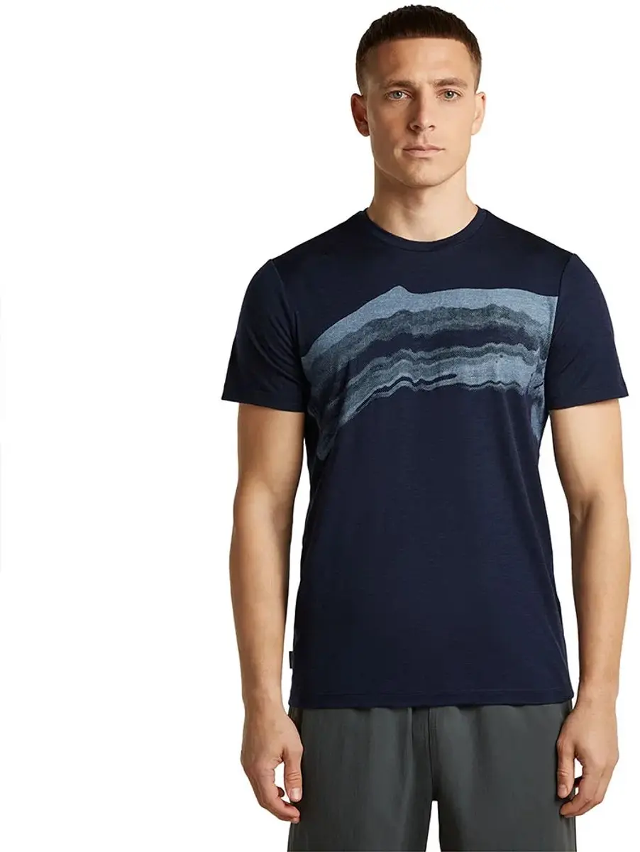 Icebreaker 150 Tech Lite Getaway T-shirt Met Korte Mouwen Blauw S Man