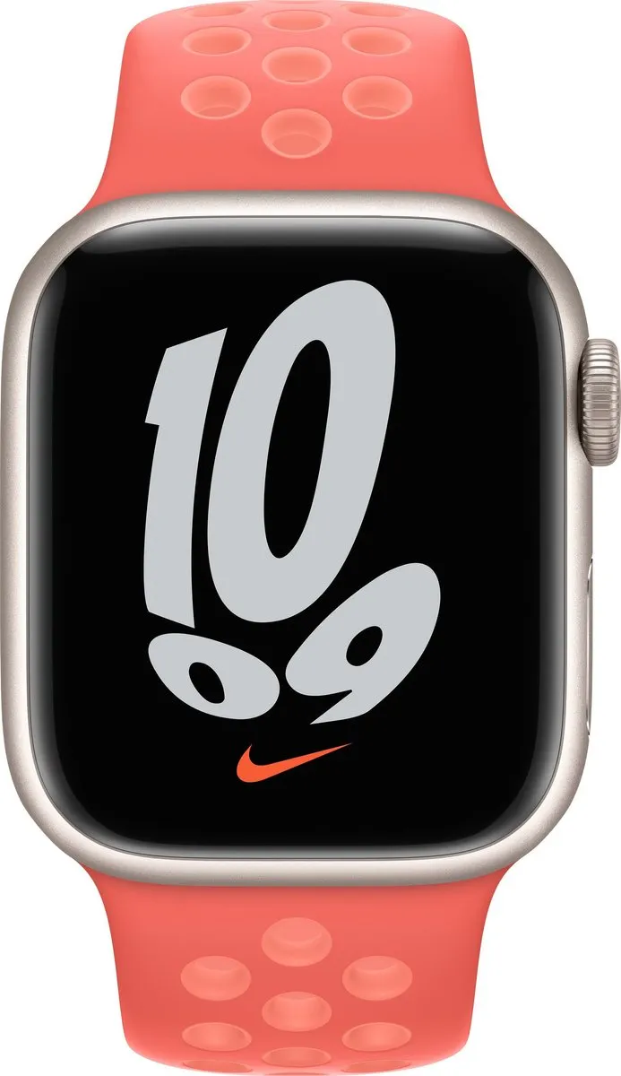 Apple Watch Nike Sportbandje 41mm - Magic Ember/Crimson Bliss