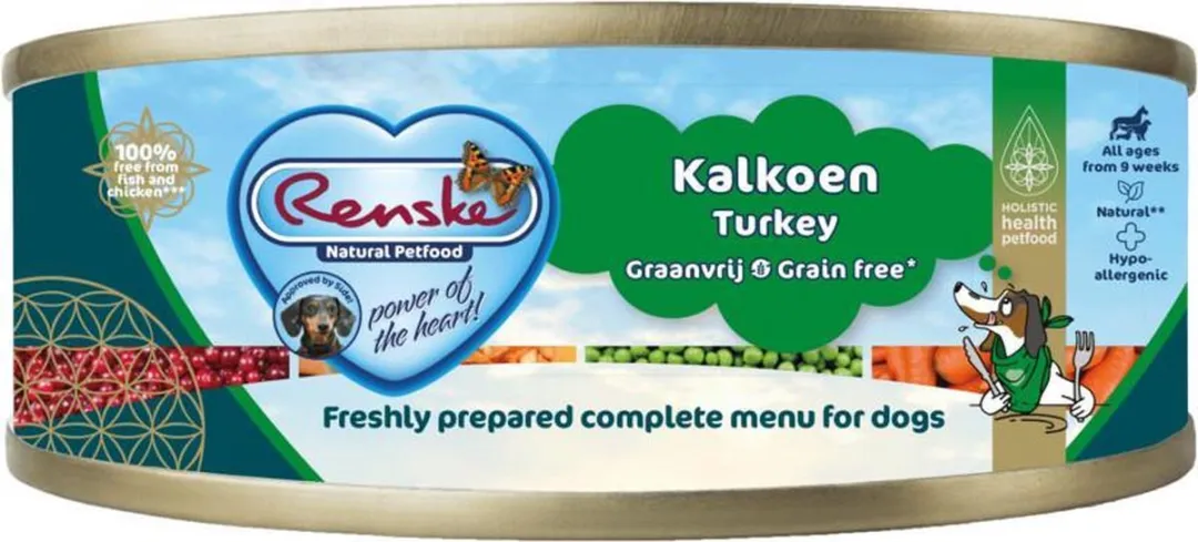 Renske Blik Vers Gestoomd Senior Graanvrij - 24 x Kalkoen 95g