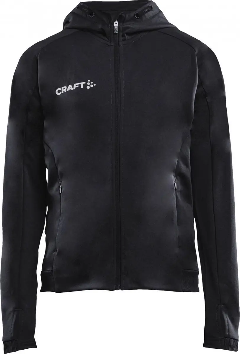 Craft Evolve Hooded Sportvest Kids - 140 - Zwart