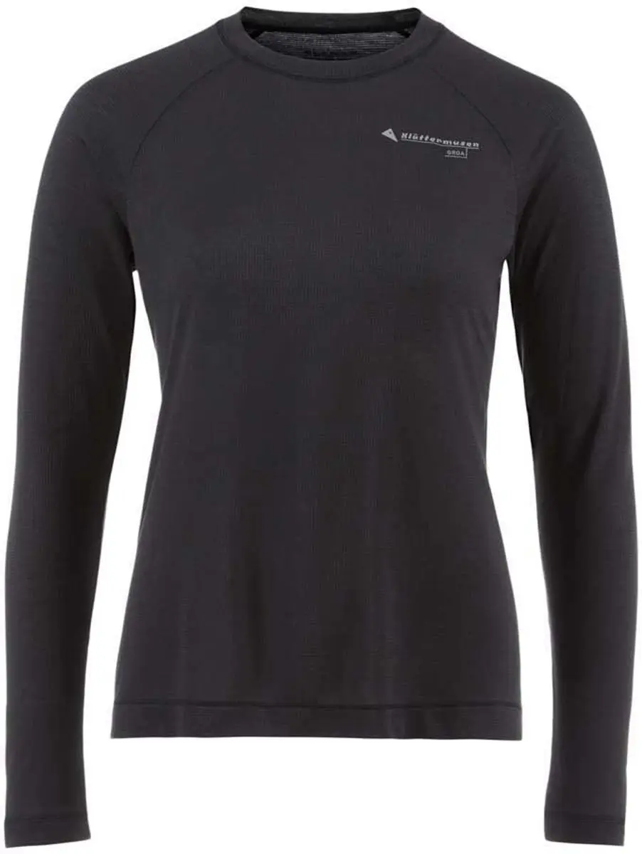 KlÄttermusen Groa T-shirt Met Lange Mouwen Zwart XL Vrouw