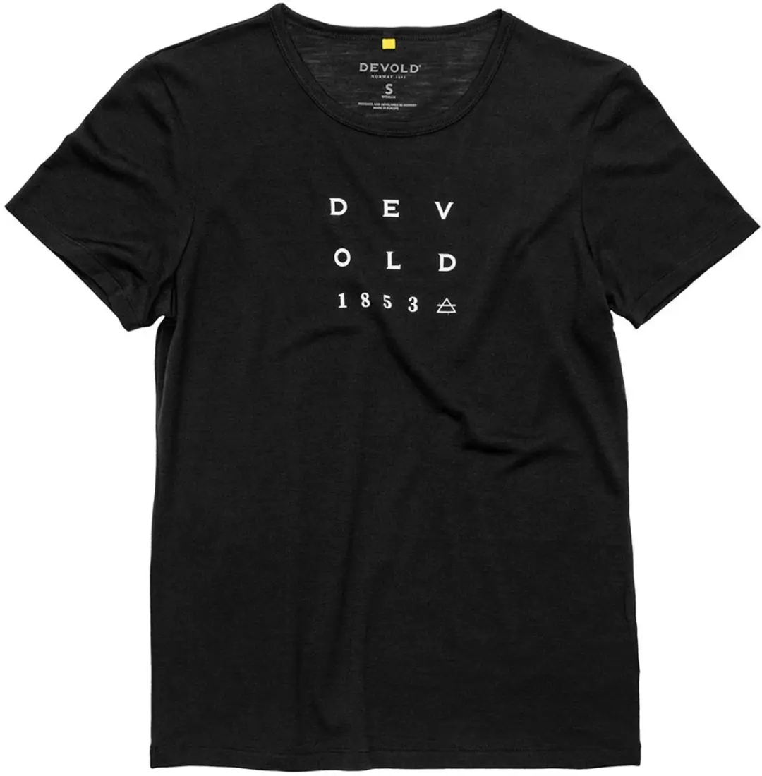 Devold Of Norway Active 1853 T-shirt Met Korte Mouwen Zwart XS Vrouw