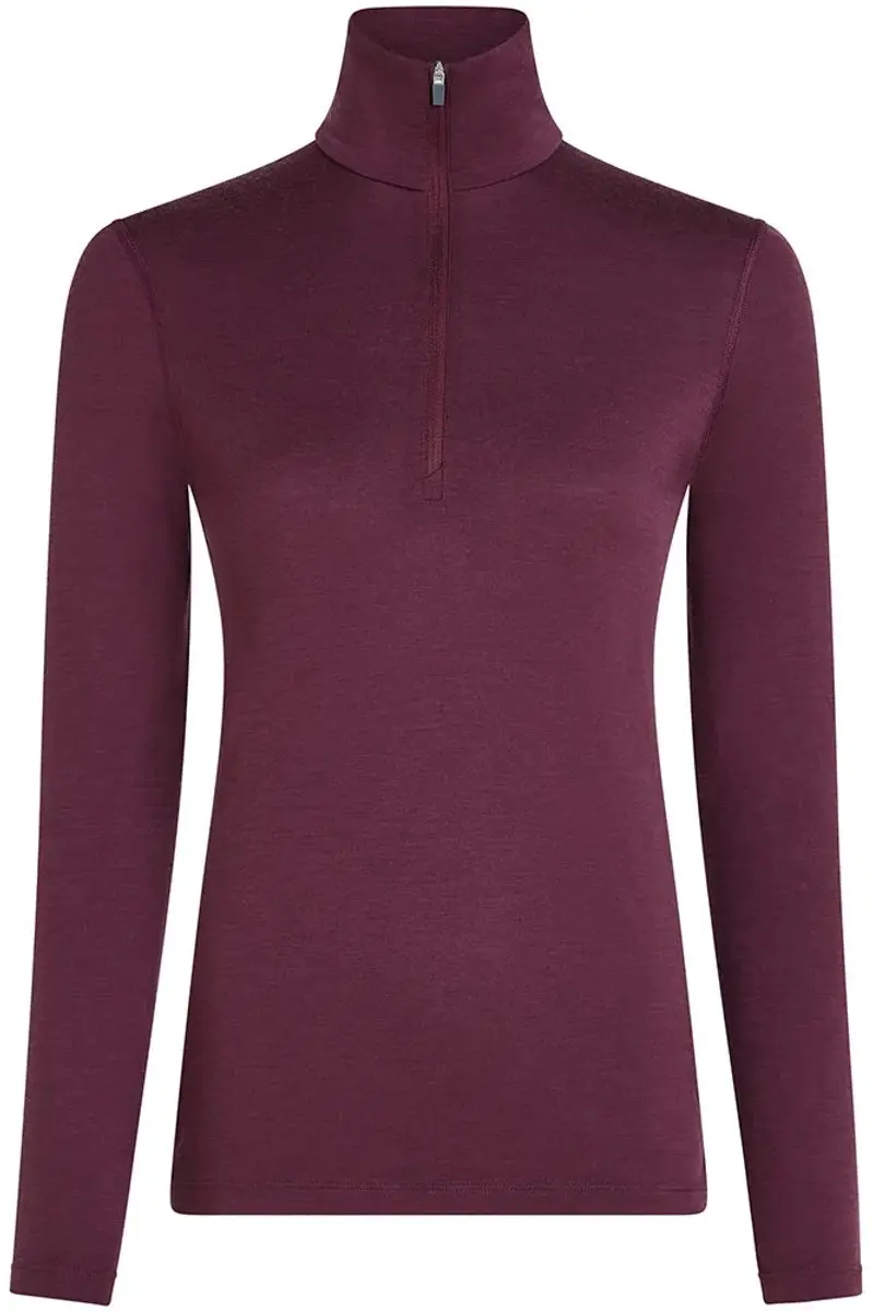Icebreaker 200 Oasis Half Zip Dames - Dk Berry - afbeelding 4 van 4