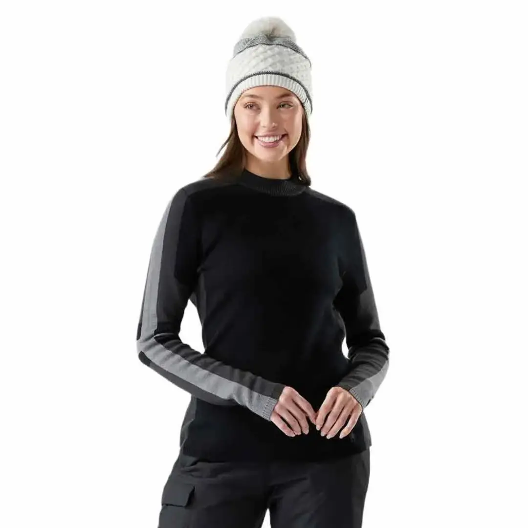 Smartwool Alpine Crew Trui Zwart L Vrouw