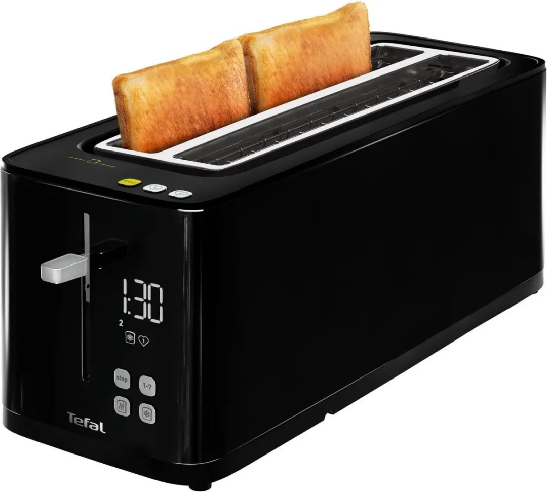 Tefal Smart & Light TL6408 Broodrooster XL - 4 Sneden - 1700W - Zwart