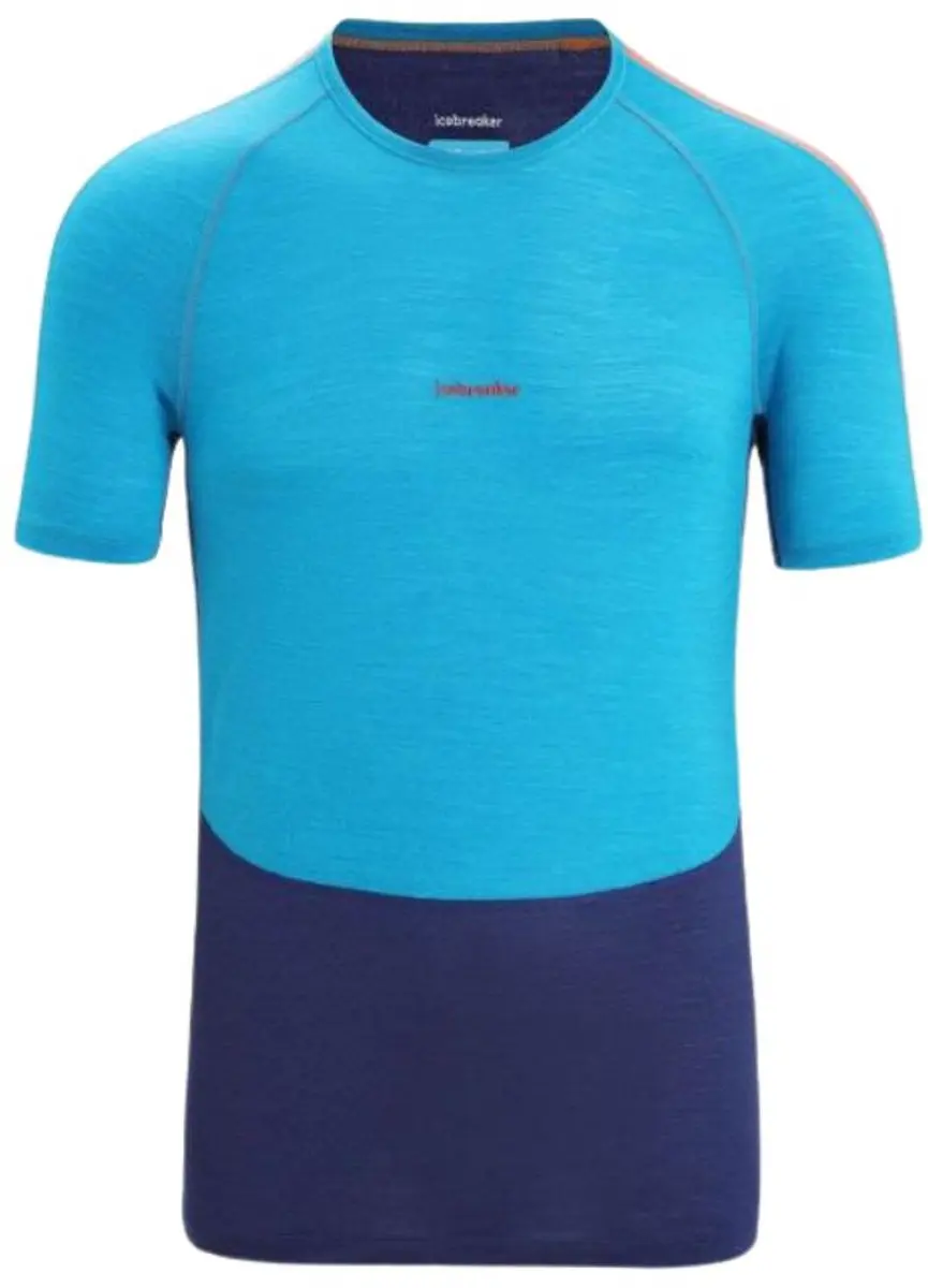 Icebreaker 125 ZoneKnit SS Crewe T-Shirt Heren Blauw