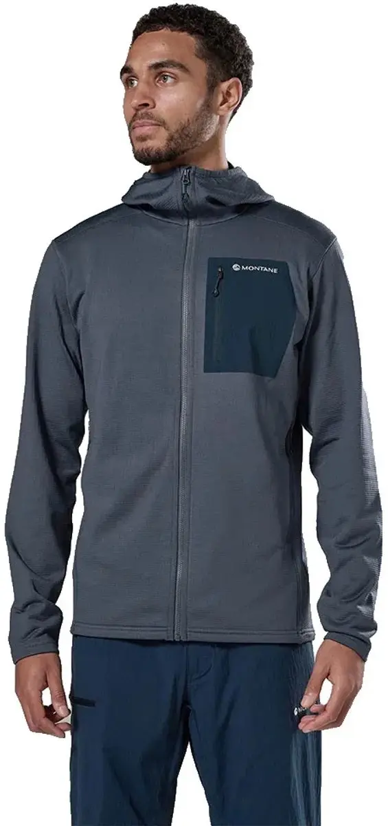 Montane Protium Fleece Met Volledige Rits Grijs L Man