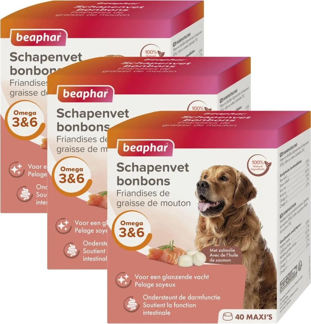 Beaphar Schapenvetbonbons Zalm
