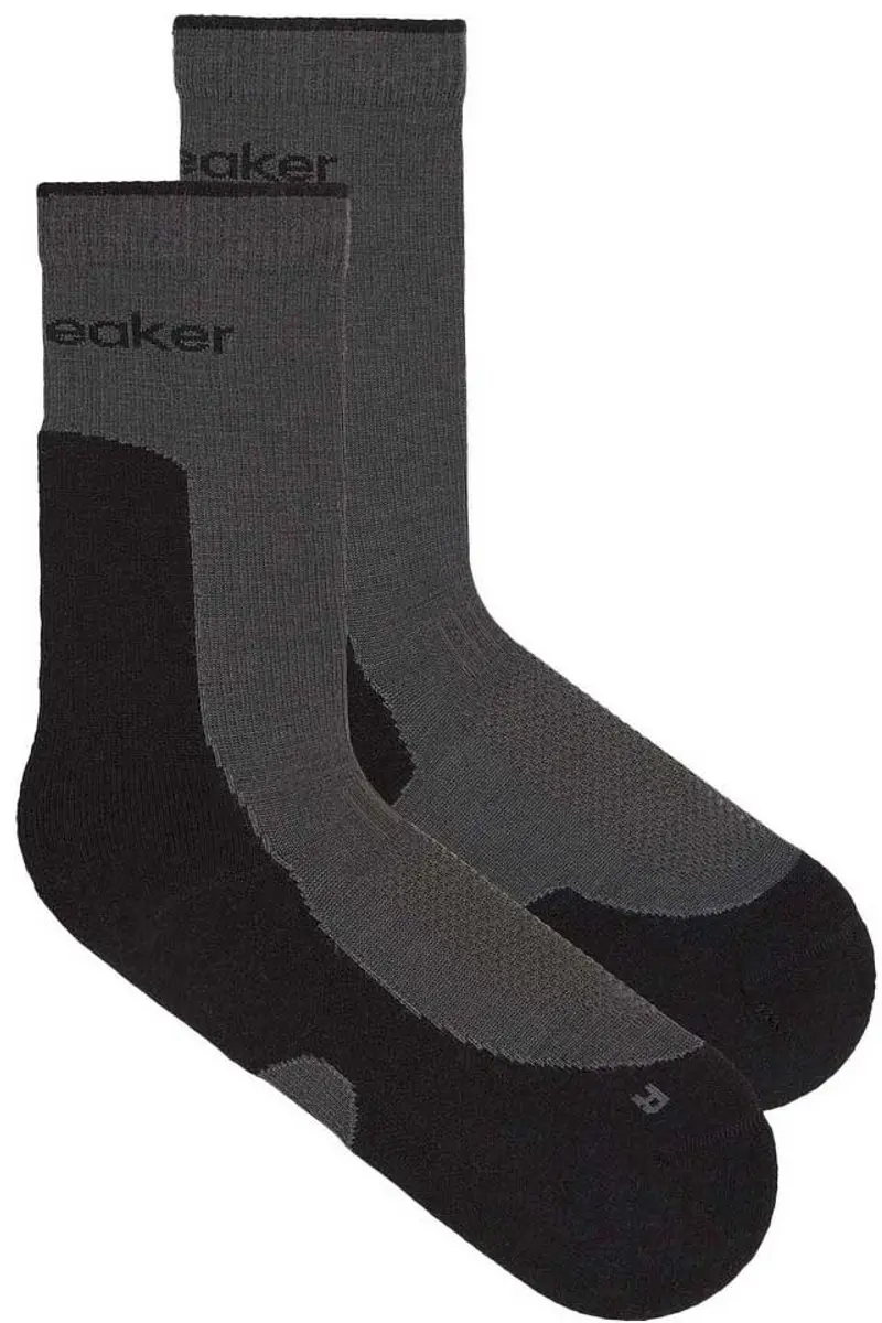 Sok Icebreaker Women Merino Hike+ Light Crew Obsidian/Black-Schoenmaat 41