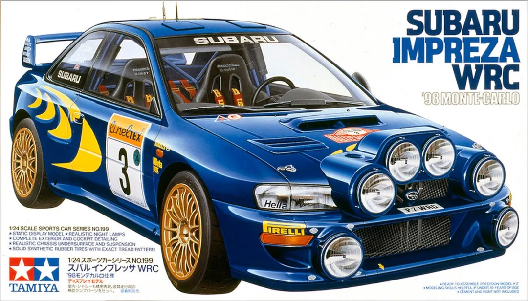 Tamiya 24199 Subaru Impreza WRC Monte Carlo 1:24 Modelbouwpakket