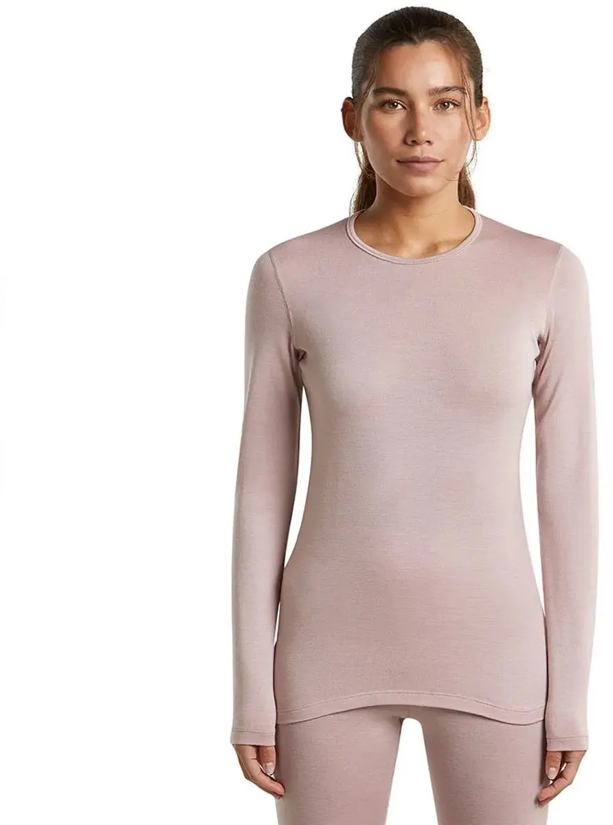 Icebreaker 260 Tech T-shirt Met Lange Mouwen Roze M Vrouw