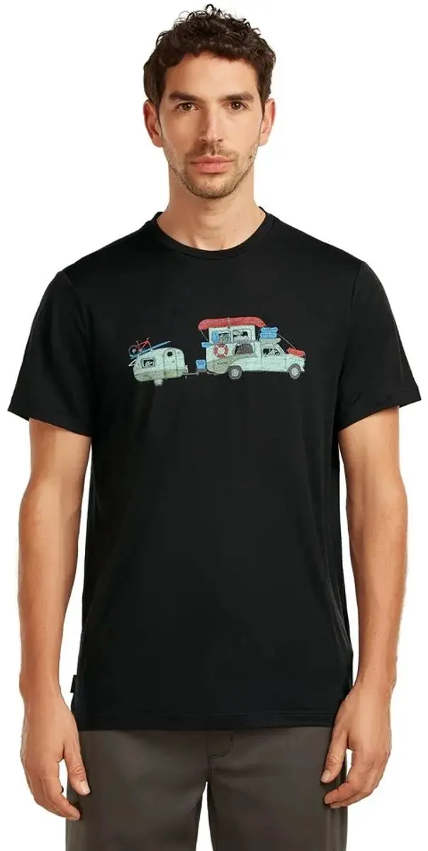 Icebreaker Merino 150 Tech Lite Transportage T-shirt Met Korte Mouwen Zwart S Ma