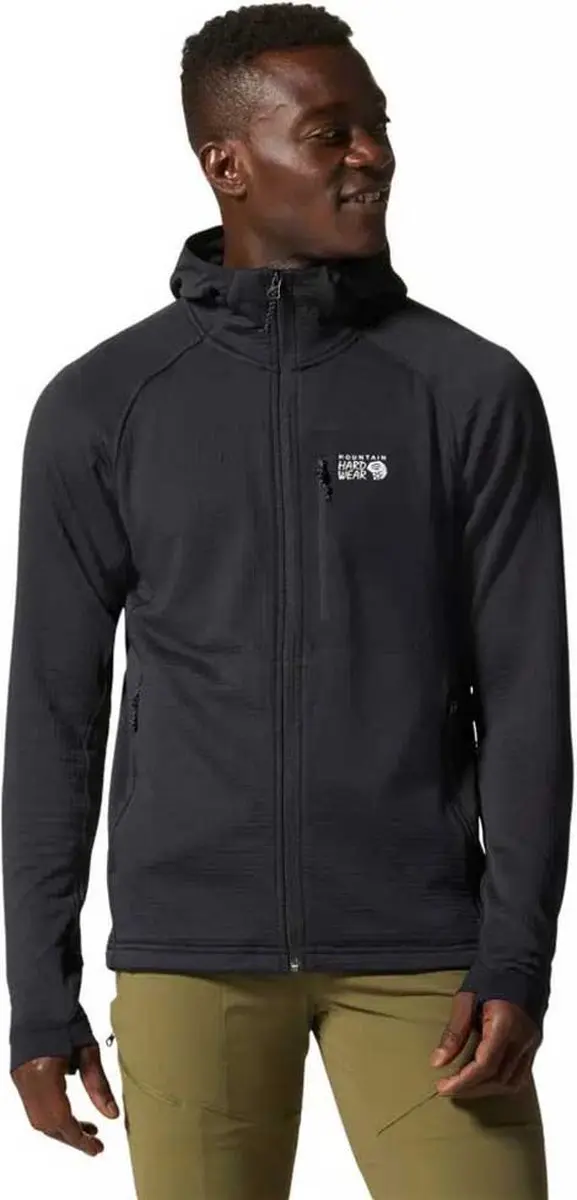 Mountain Hardwear Power Grid Hoodie Zwart S Man
