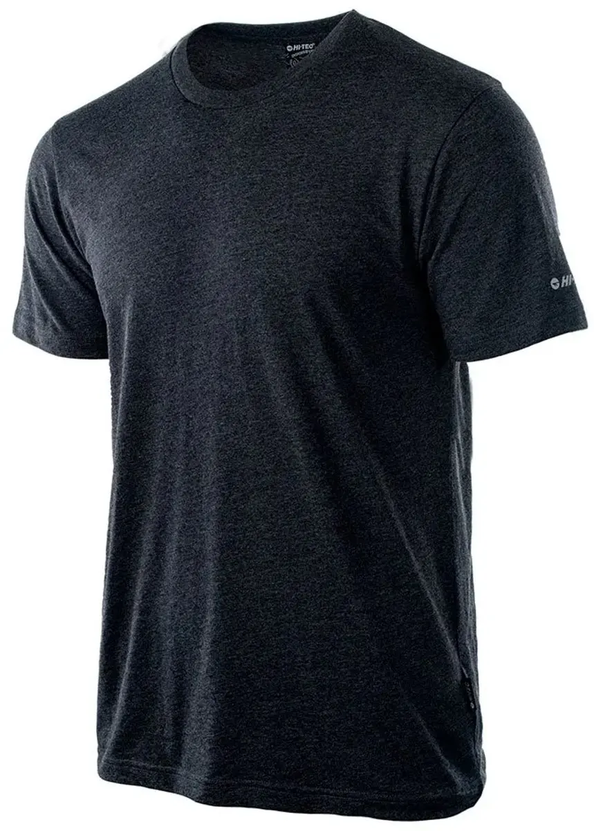 Hi-tec Plain T-shirt Met Korte Mouwen Zwart 2XL Man