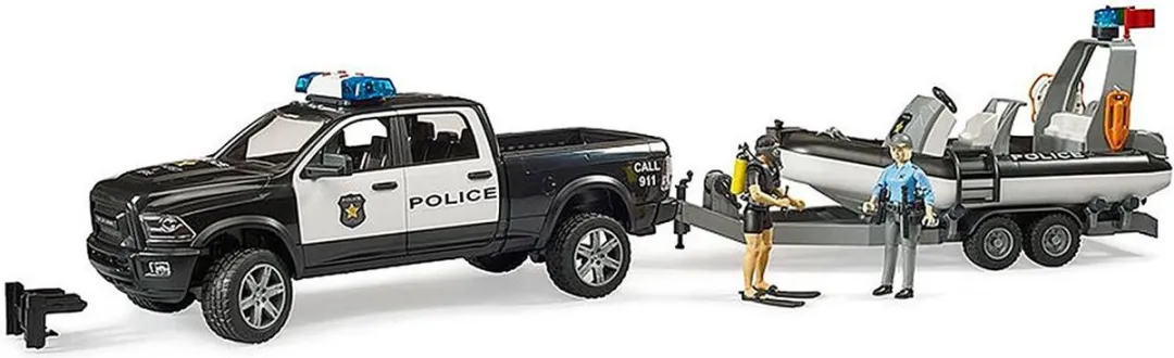 Bruder 2507 Dodge Ram Politie Licht & Geluid - afbeelding 6 van 6