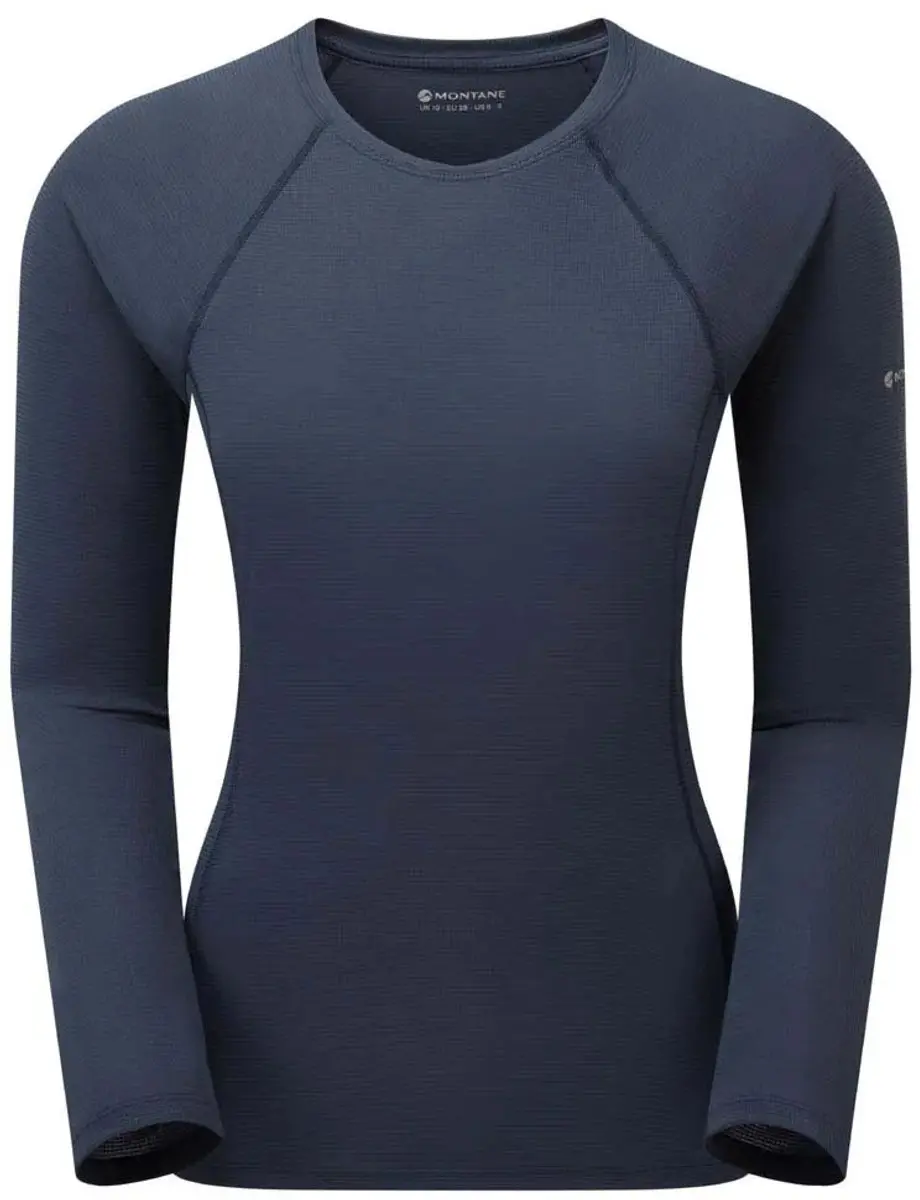 Montane Dart Nano LS Dames T-shirt - Eclipse Blue - S - afbeelding 3 van 4