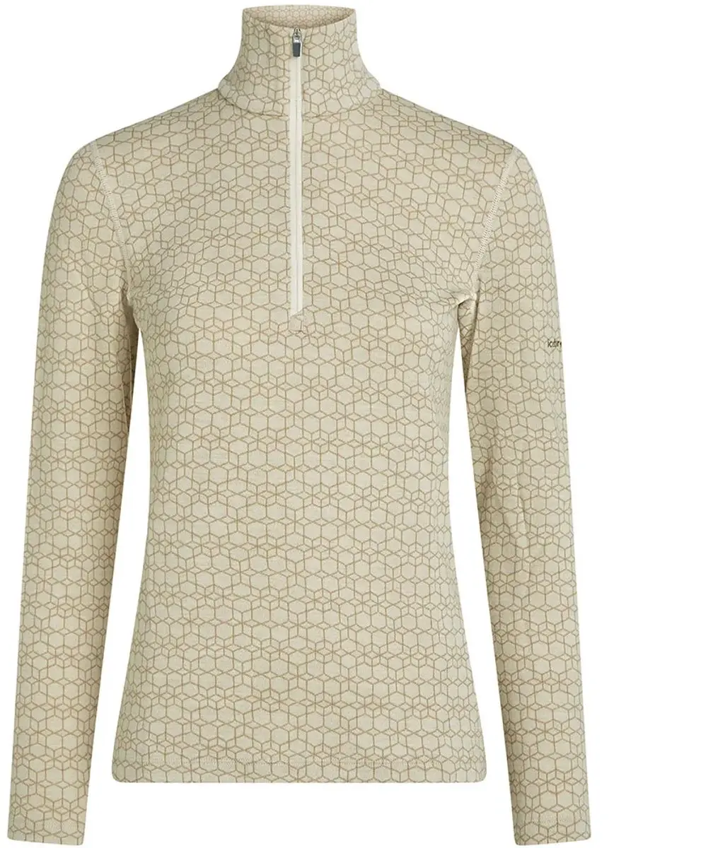 Icebreaker 260 Vertex Alpine Geo Half Zip Shirt - Undyed - M - afbeelding 4 van 4