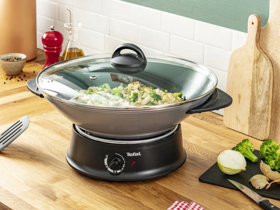 Tefal WO 3000 Elektrische Wok 1200W - Zwart - afbeelding 6 van 6