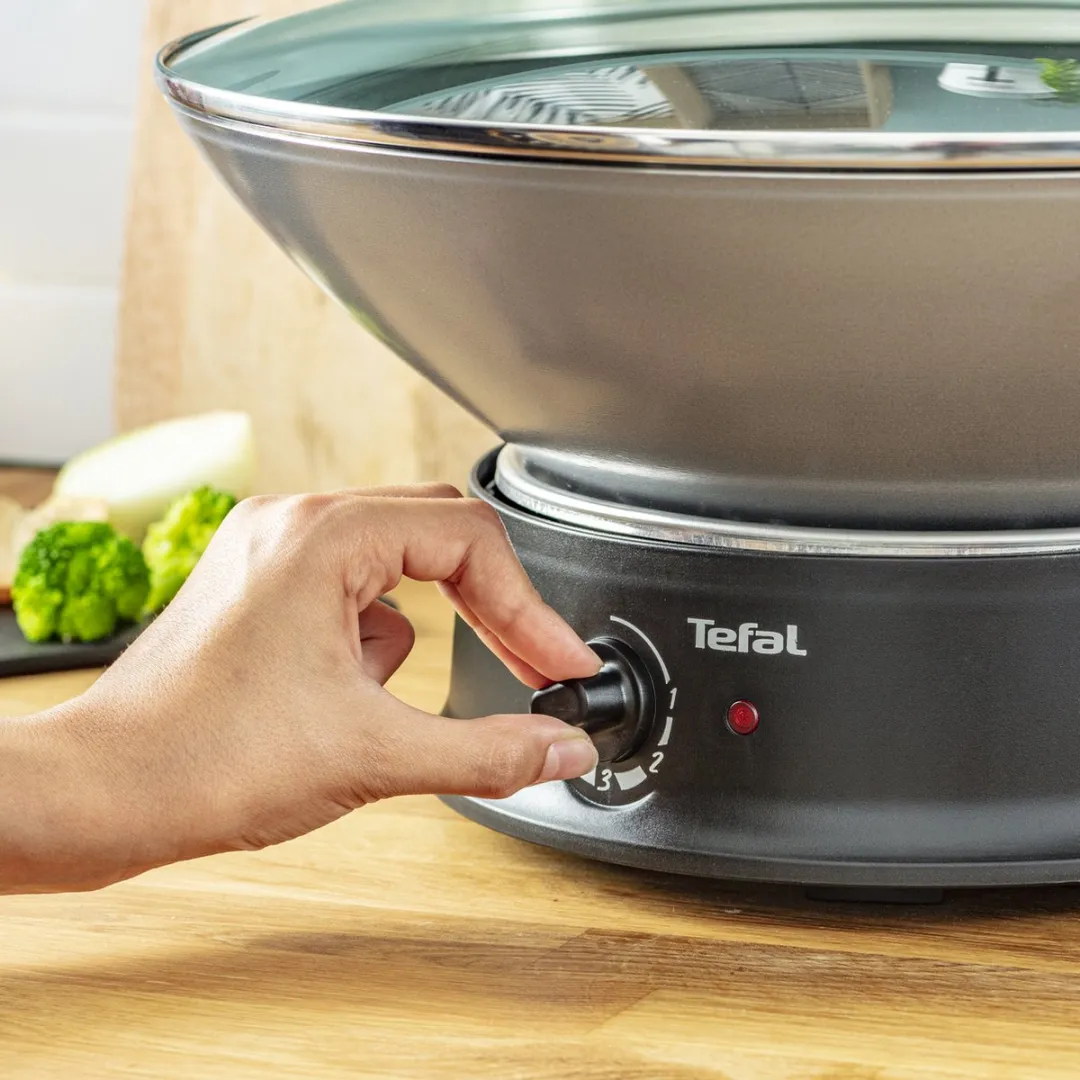 Tefal WO 3000 Elektrische Wok 1200W - Zwart