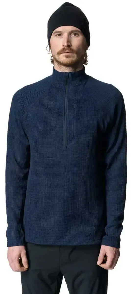 Houdini Pace Flow Sweatshirt Met Halve Rits Blauw L Man