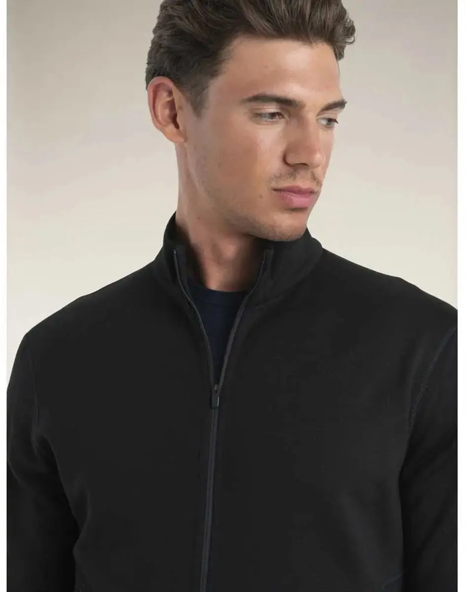 Icebreaker Merino 560 Realfleece Elemental Ii Sweatshirt Met Rits Zwart M Man - afbeelding 3 van 4